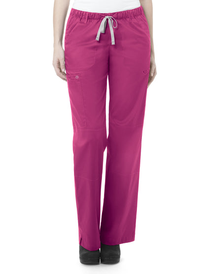 Women's Six-Pocket Straight Leg Pant - 504 - Fuchsia