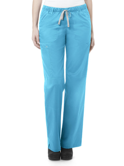 Women's Six-Pocket Straight Leg Pant - 504 - Light Turquoise