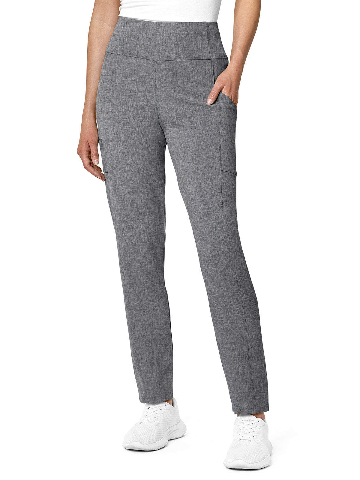 Women's Three-Pocket High-Waist Pant - 5134 - Grey Heather