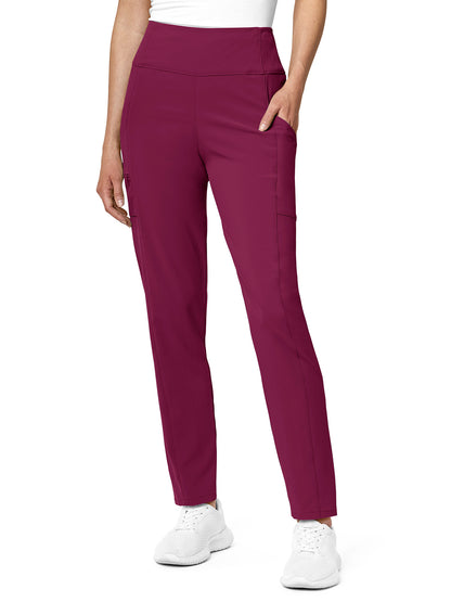 Women's Three-Pocket High-Waist Pant - 5134 - Wine