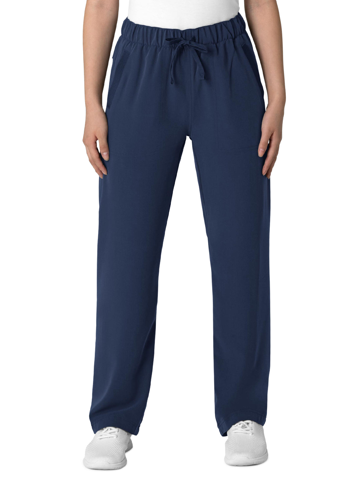 Women's High-Low Hem Scrub Pant - 5232 - Navy – Scrub Authority