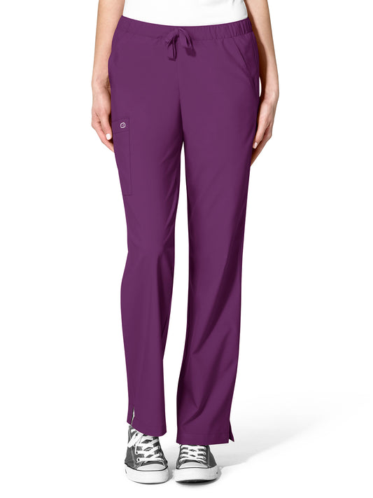 Women's Five-Pocket Drawstring Pant - 5255 - Eggplant