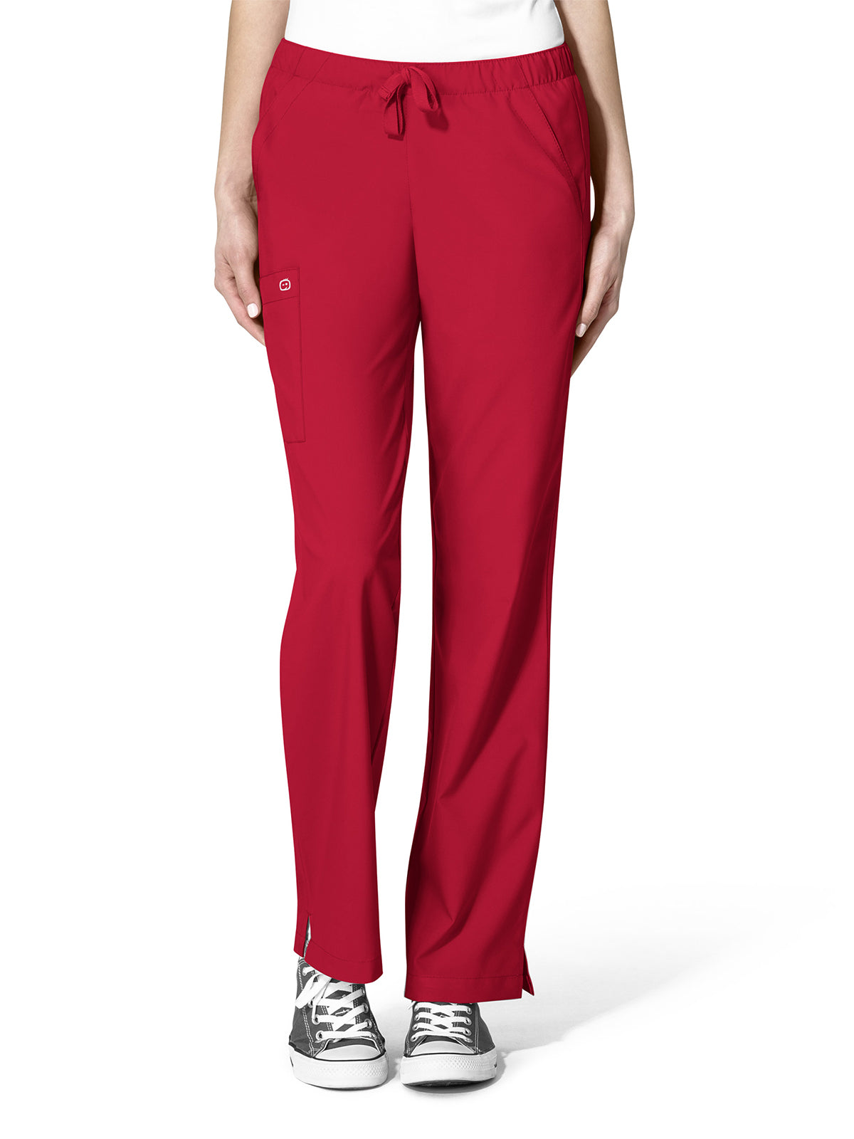 Women's Five-Pocket Drawstring Pant - 5255 - Red