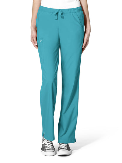 Women's Five-Pocket Drawstring Pant - 5255 - Teal