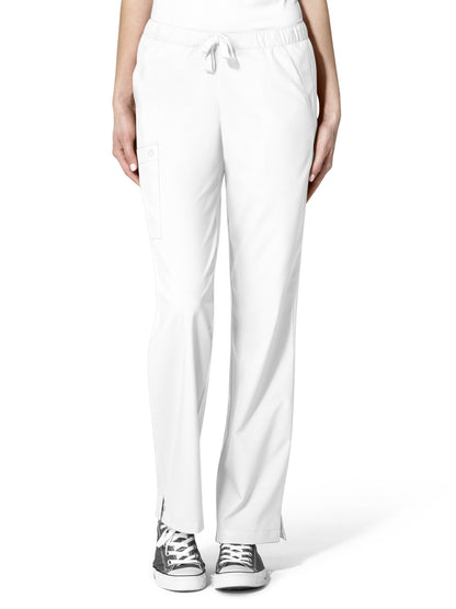 Women's Five-Pocket Drawstring Pant - 5255 - White