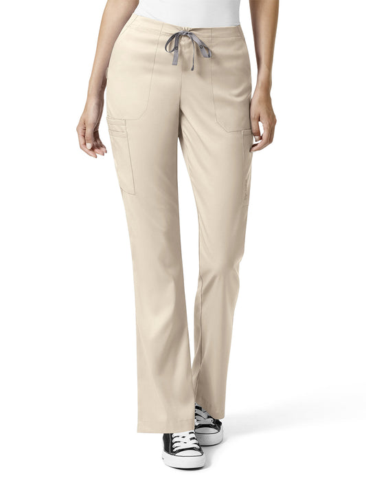 Women's Seven-Pocket Moderate Flare Leg Pant - 5319 - Khaki