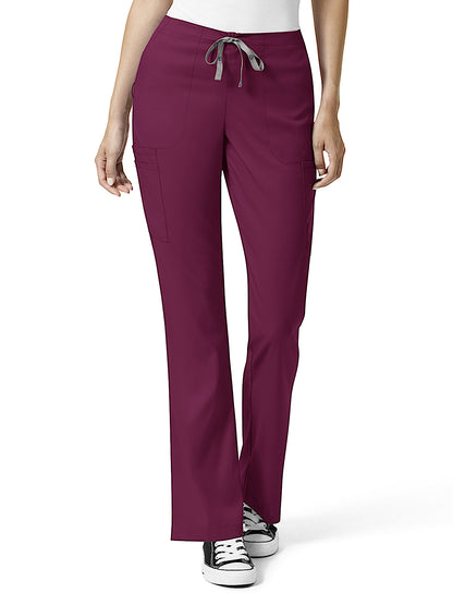 Women's Seven-Pocket Moderate Flare Leg Pant - 5319 - Wine