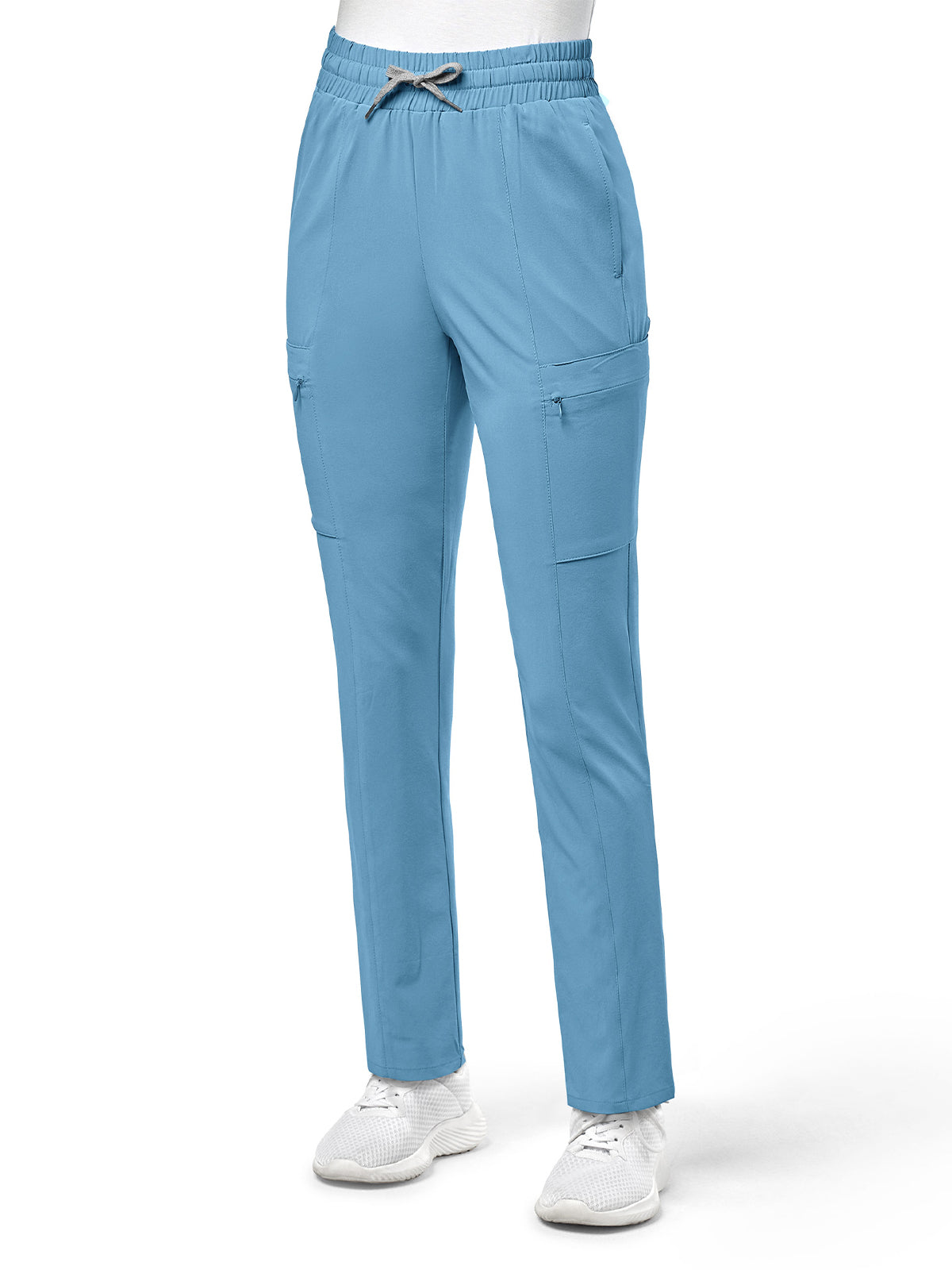 Women's High Waist Slim Cargo Pant - 5334 - Bay Blue