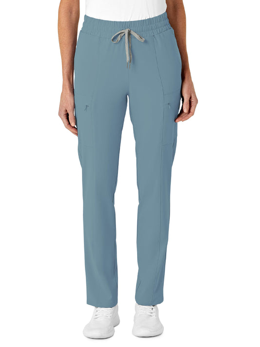 Women's High Waist Slim Cargo Pant - 5334 - Elemental Blue