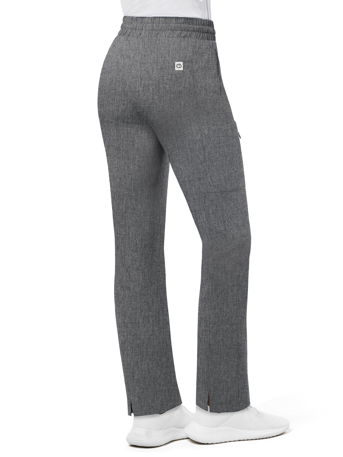Women's High Waist Slim Cargo Pant - 5334 - Grey Heather