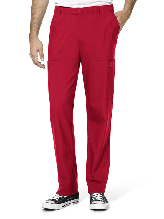 Men's Flat Front Cargo Pant - 5355 - Red