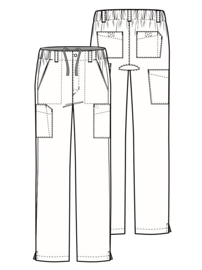Men's Flat Front Cargo Pant - 5355 - Grey