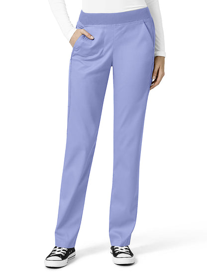 Women's Four-Pocket Knit Waist Cargo Pant - 5419 - Ceil Blue