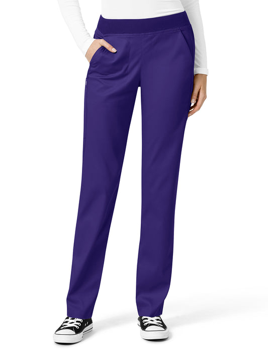 Women's Four-Pocket Knit Waist Cargo Pant - 5419 - Grape