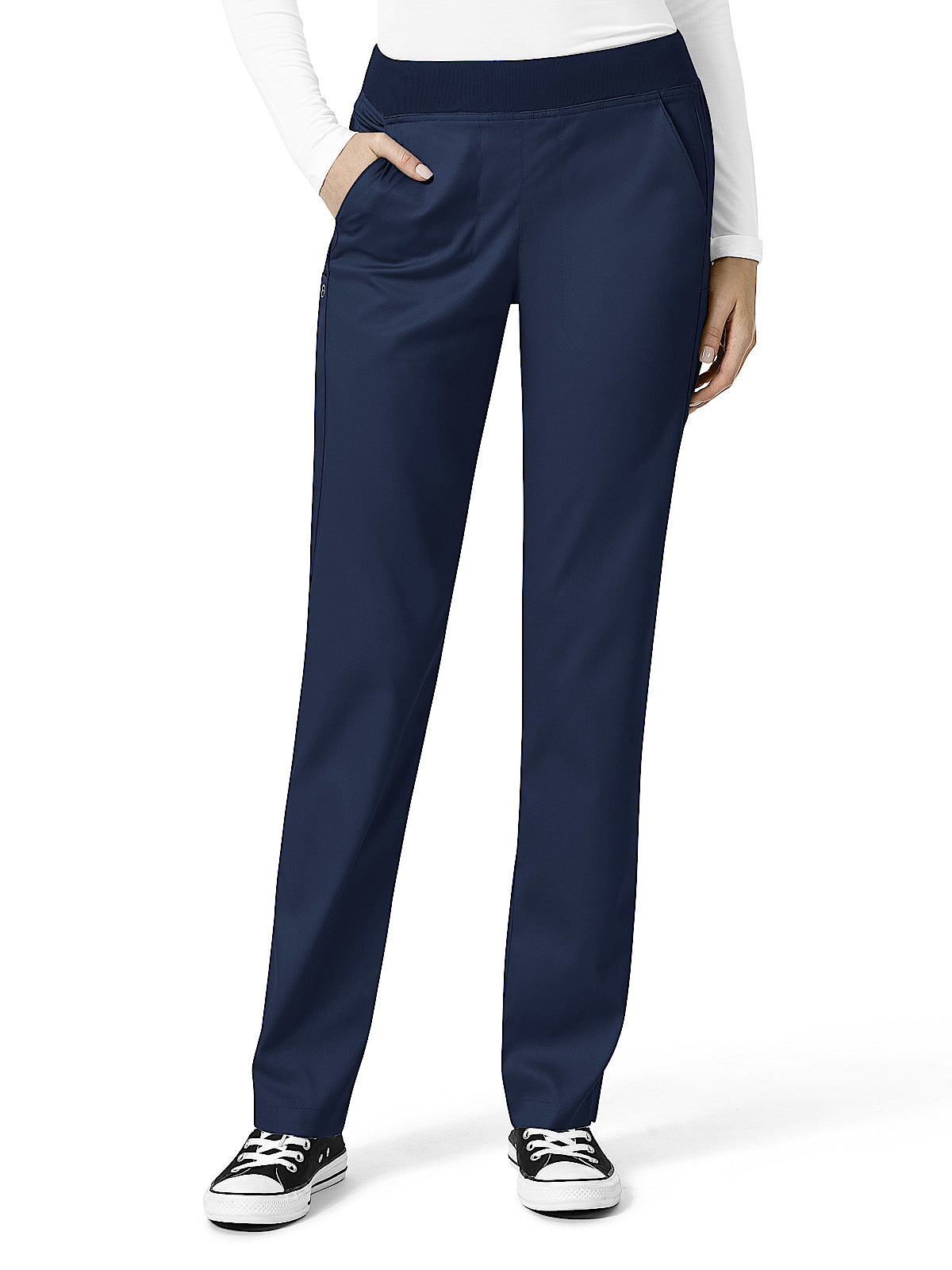 Women's Four-Pocket Knit Waist Cargo Pant - 5419 - Navy