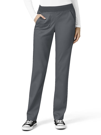 Women's Four-Pocket Knit Waist Cargo Pant - 5419 - Pewter