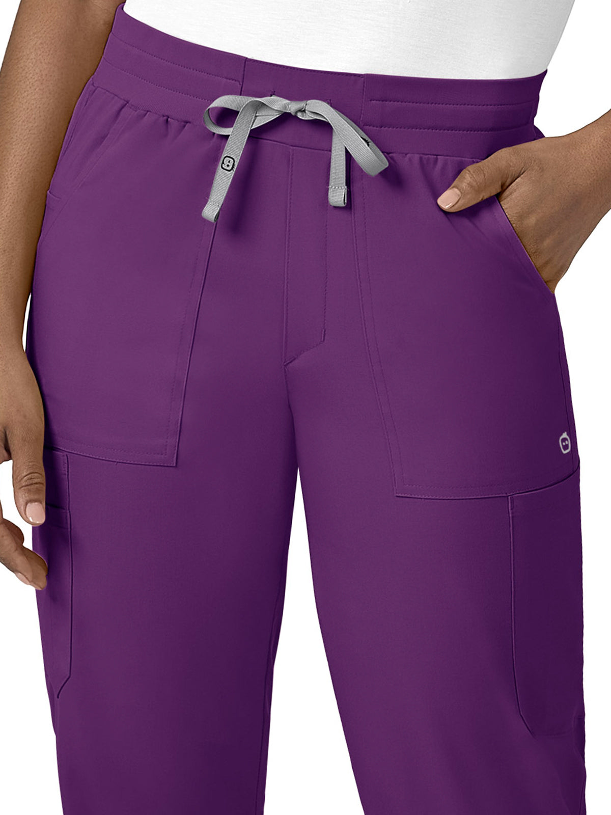 Women's Ten-Pocket Slim Leg Cargo Pant - 5519 - Eggplant