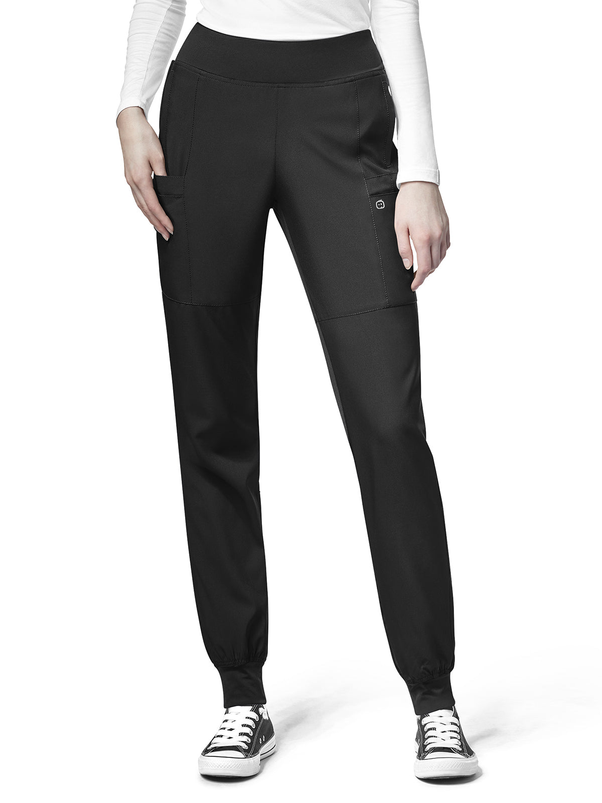 Women's Eight-Pocket Comfort Waist Pant - 5555 - Black