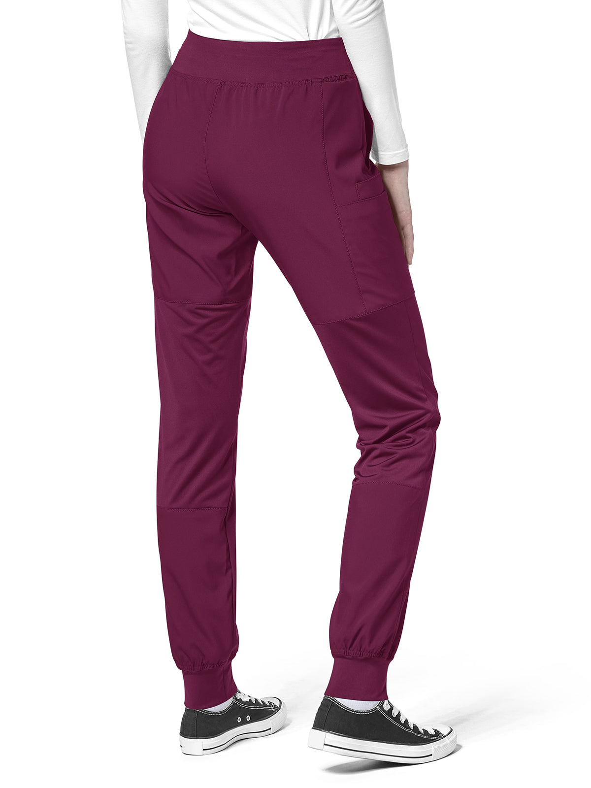 Women's Eight-Pocket Comfort Waist Pant - 5555 - Wine