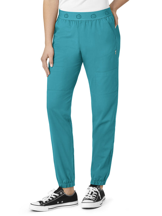 Women's Eight-Pocket Slim Cargo Pant - 5719 - Teal