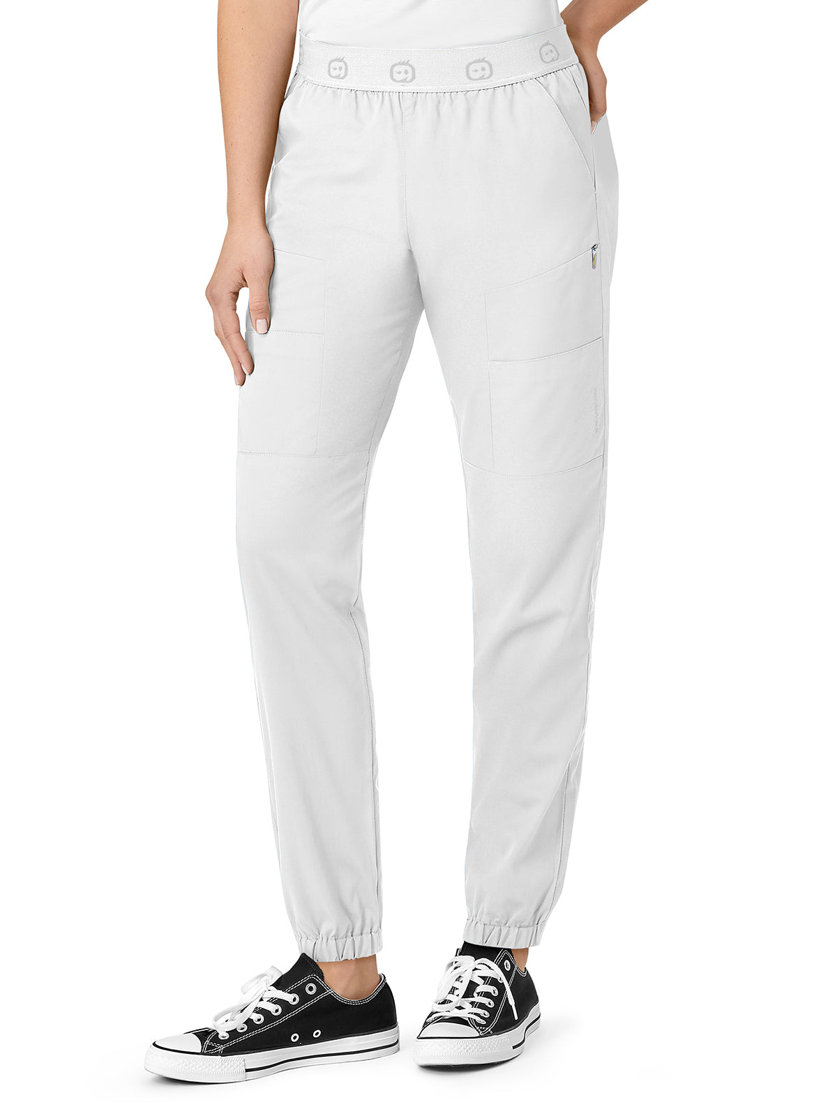 Women's Eight-Pocket Slim Cargo Pant - 5719 - White