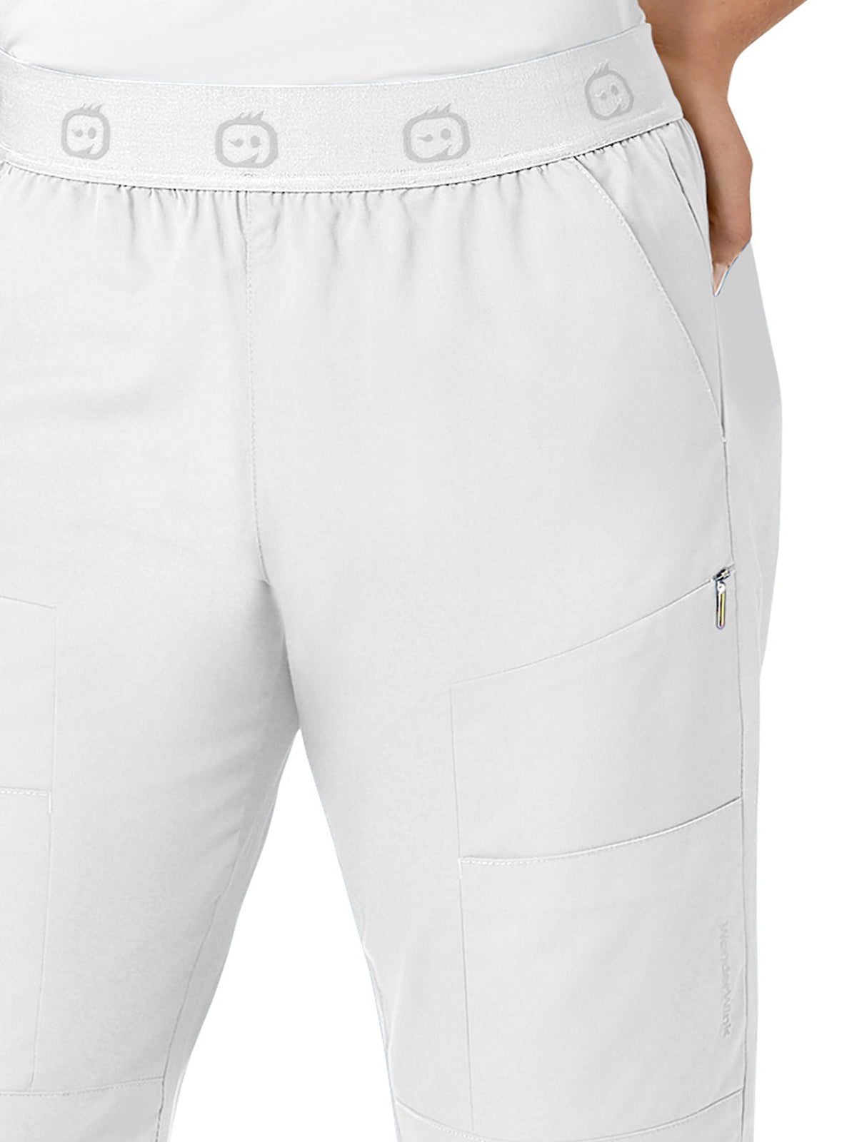 Women's Eight-Pocket Slim Cargo Pant - 5719 - White