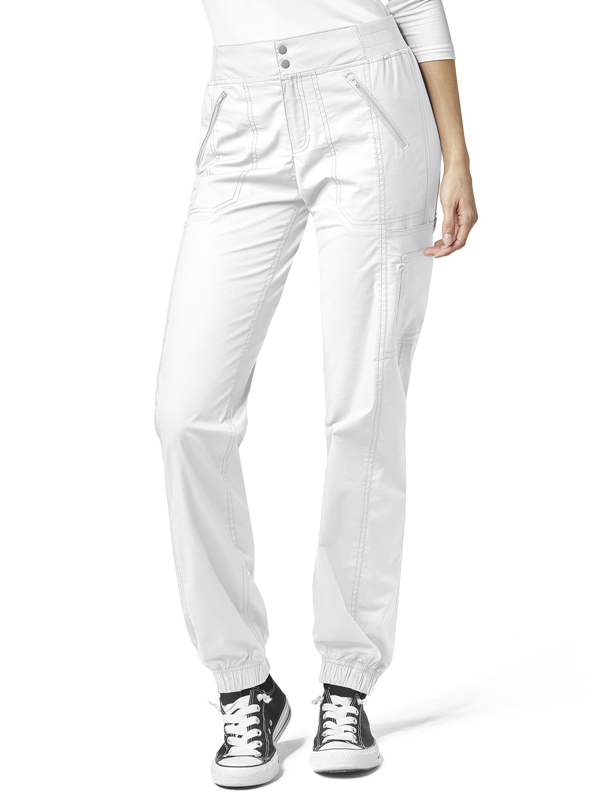 Women's Six-Pocket Utility Cargo Pant - 5908 - True White