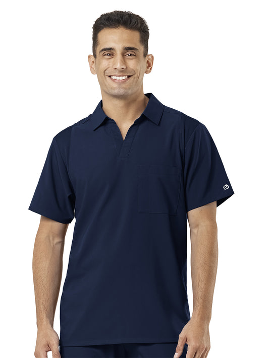 Men's Collar Top - 6055 - Navy