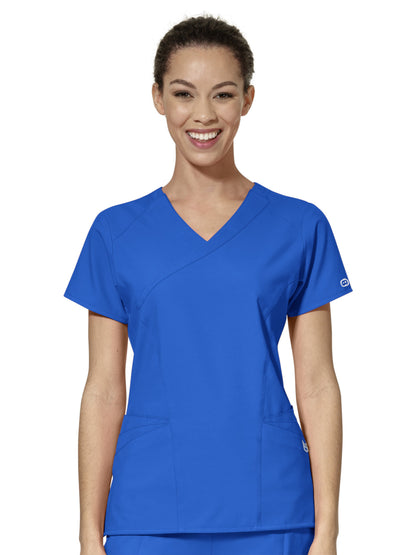 Women's Ten-Pocket Mock Wrap Top - 6455 - Royal