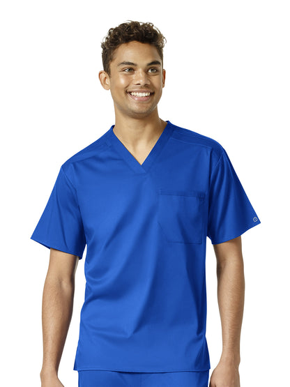 Men's Two-Pocket V-Neck Top - 6619 - Royal