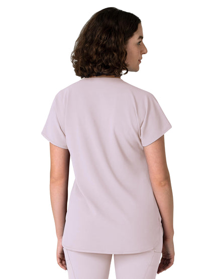 Women's Y-Neck Dolman Scrub Top - 6634 - Pastel Lilac