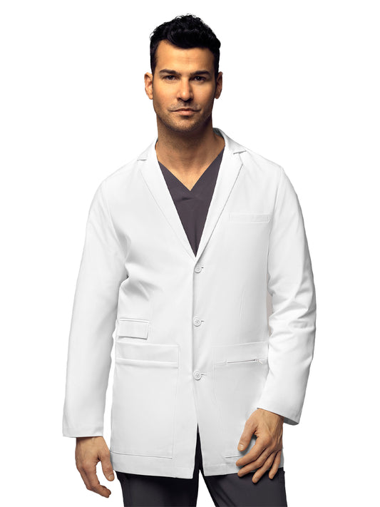 Men's Four-Pocket 34" Lab Jacket - 7172 - White