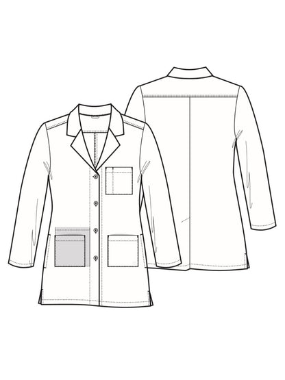 Women's Long Lab Coat - 7402 - White