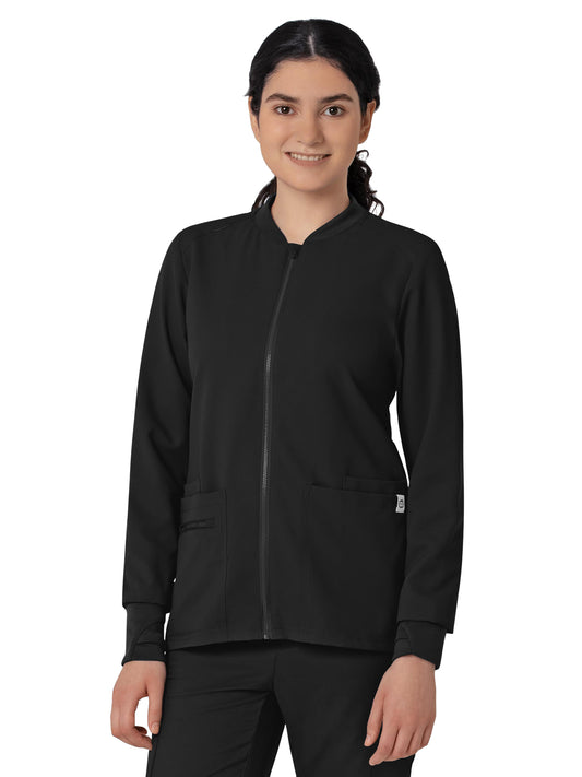 Women's Zip-Front Jacket - 8122 - Black
