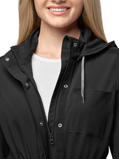Women's Convertible Hood Jacket - 8134 - Black
