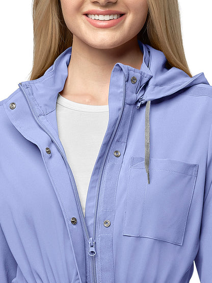Women's Convertible Hood Jacket - 8134 - Ceil Blue