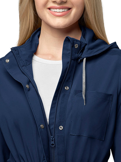 Women's Convertible Hood Jacket - 8134 - Navy
