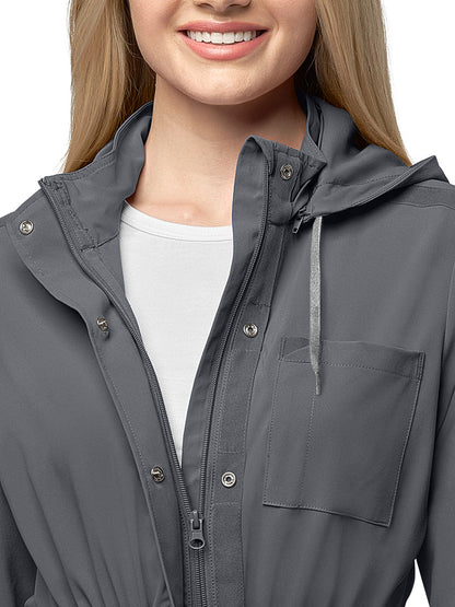 Women's Convertible Hood Jacket - 8134 - Pewter