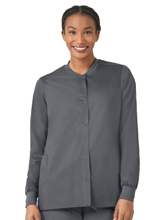 Men's Seven-Pocket V-Neck Top - 8219 - Pewter