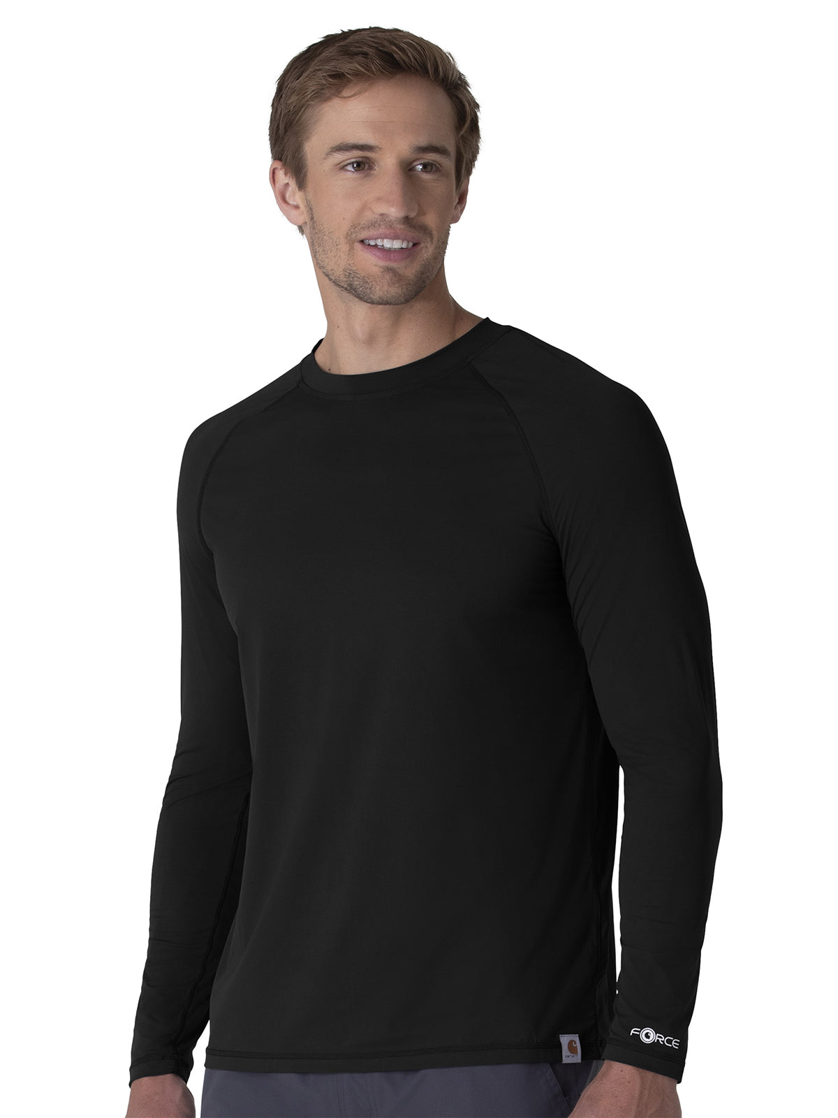 Men's Modern Fit Long Sleeve Tee - C32002 - Black