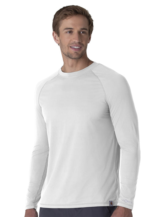 Men's Modern Fit Long Sleeve Tee - C32002 - White