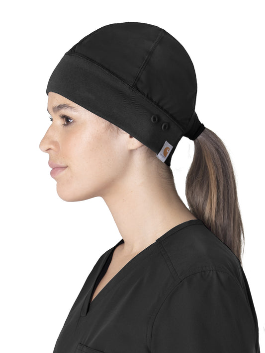 Unisex Modern Fit Scrub Cap Beanie - C40013 - Black