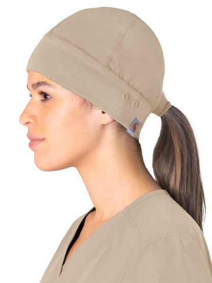 Unisex Modern Fit Scrub Cap Beanie - C40013 - Khaki