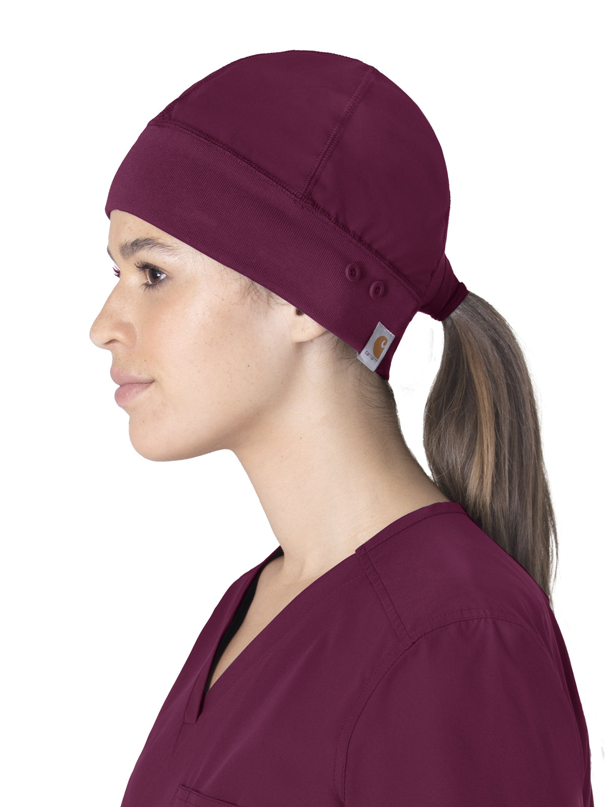 Unisex Modern Fit Scrub Cap Beanie - C40013 - Wine