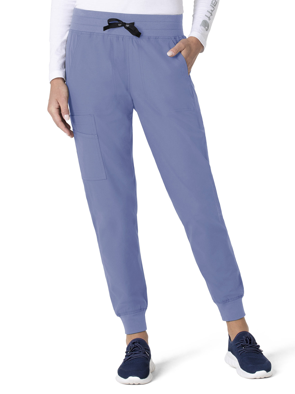 Women's Seven-Pocket Modern Fit Jogger Pant - C51113 - Ceil Blue