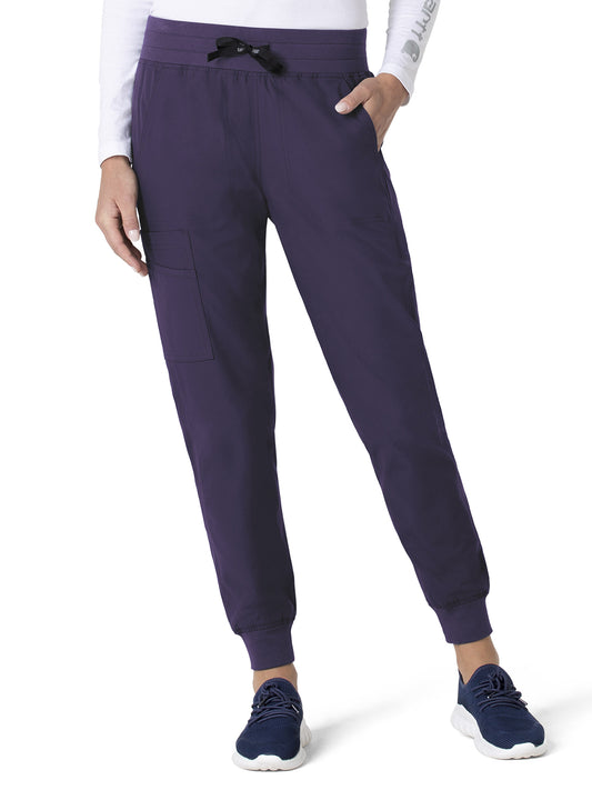 Women's Seven-Pocket Modern Fit Jogger Pant - C51113 - Grape