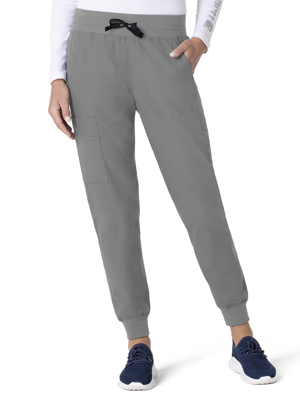 Women's Seven-Pocket Modern Fit Jogger Pant - C51113 - Grey