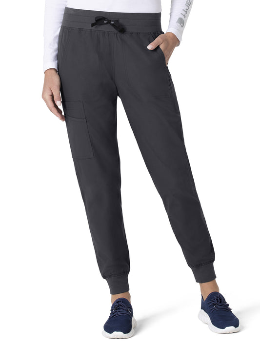 Women's Seven-Pocket Modern Fit Jogger Pant - C51113 - Pewter