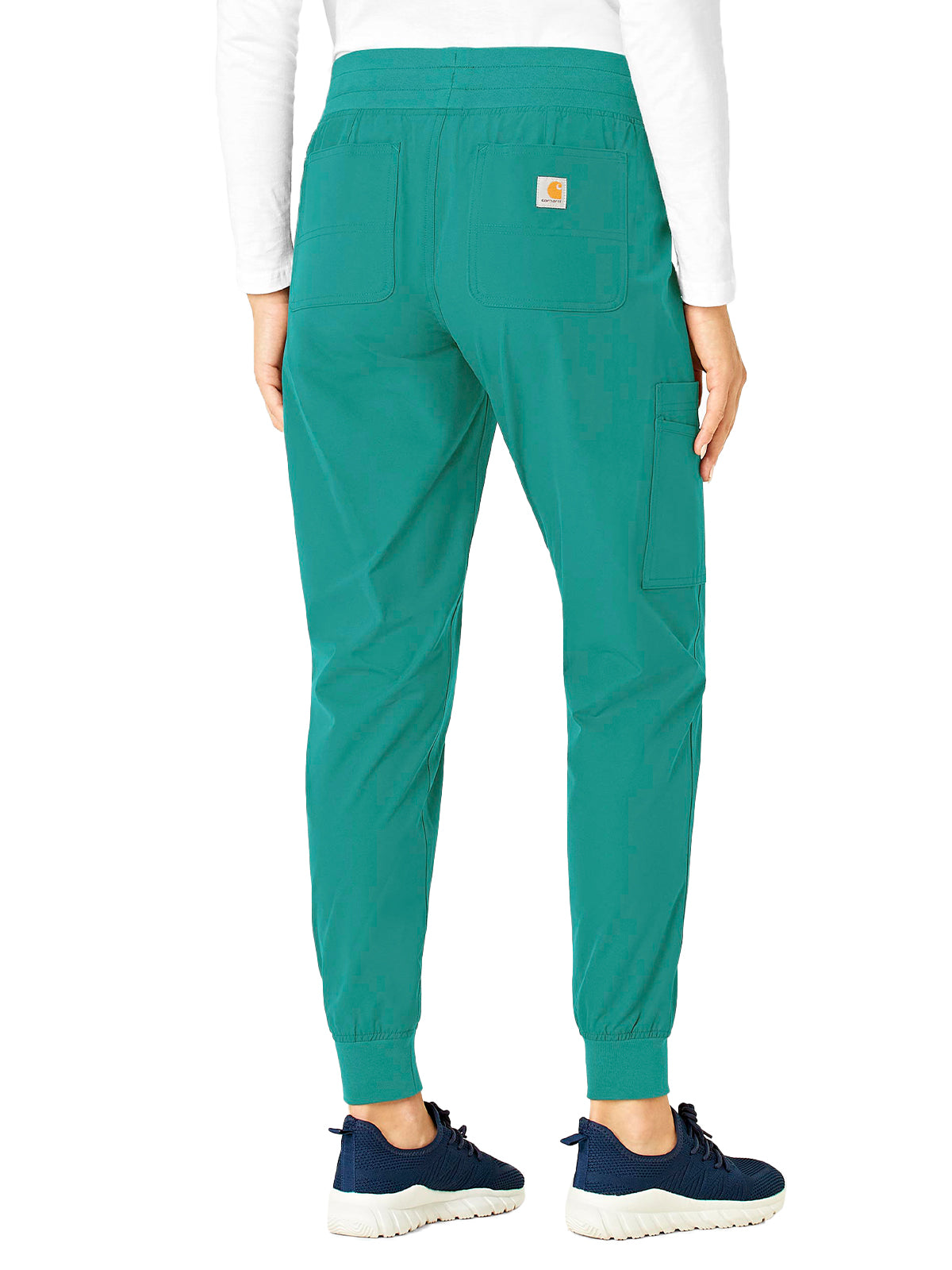 Women's Seven-Pocket Modern Fit Jogger Pant - C51113 - Teal Blue