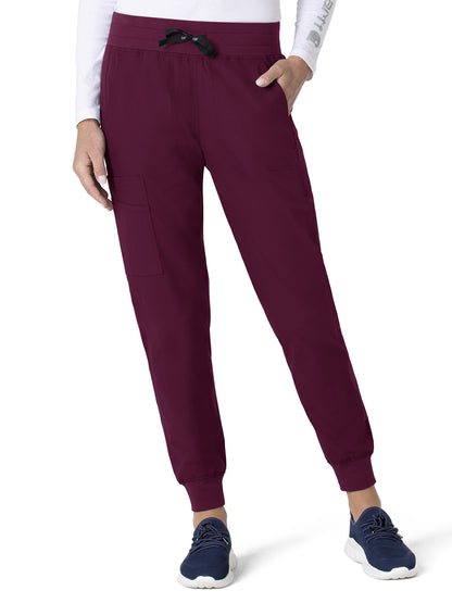 Women's Seven-Pocket Modern Fit Jogger Pant - C51113 - Wine